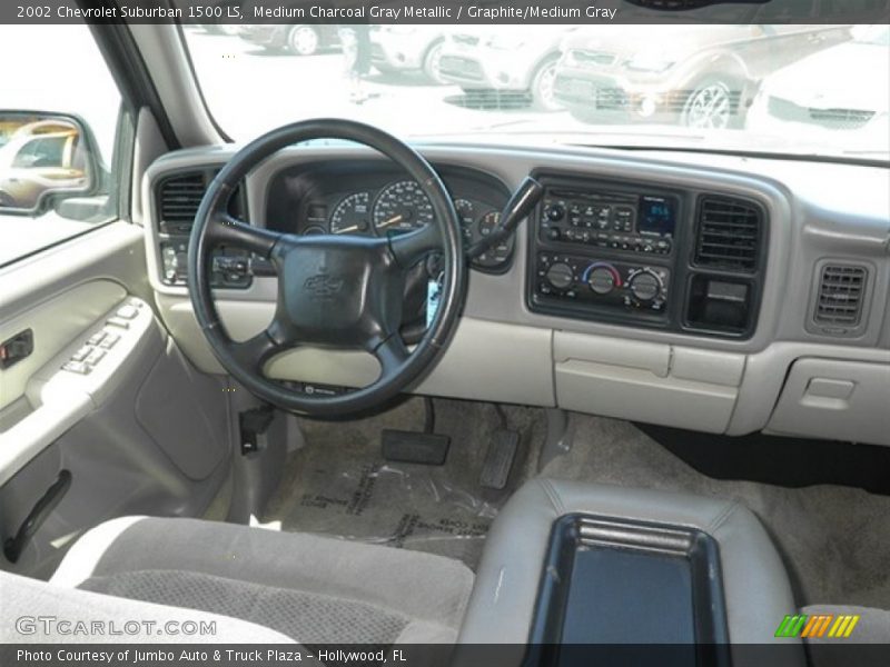 Medium Charcoal Gray Metallic / Graphite/Medium Gray 2002 Chevrolet Suburban 1500 LS