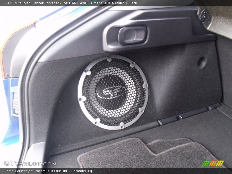 Octane Blue Metallic / Black 2010 Mitsubishi Lancer Sportback RALLIART AWD