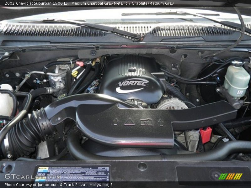 Medium Charcoal Gray Metallic / Graphite/Medium Gray 2002 Chevrolet Suburban 1500 LS