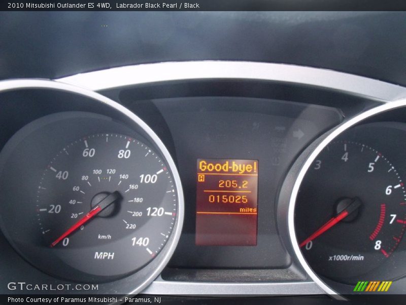 Labrador Black Pearl / Black 2010 Mitsubishi Outlander ES 4WD