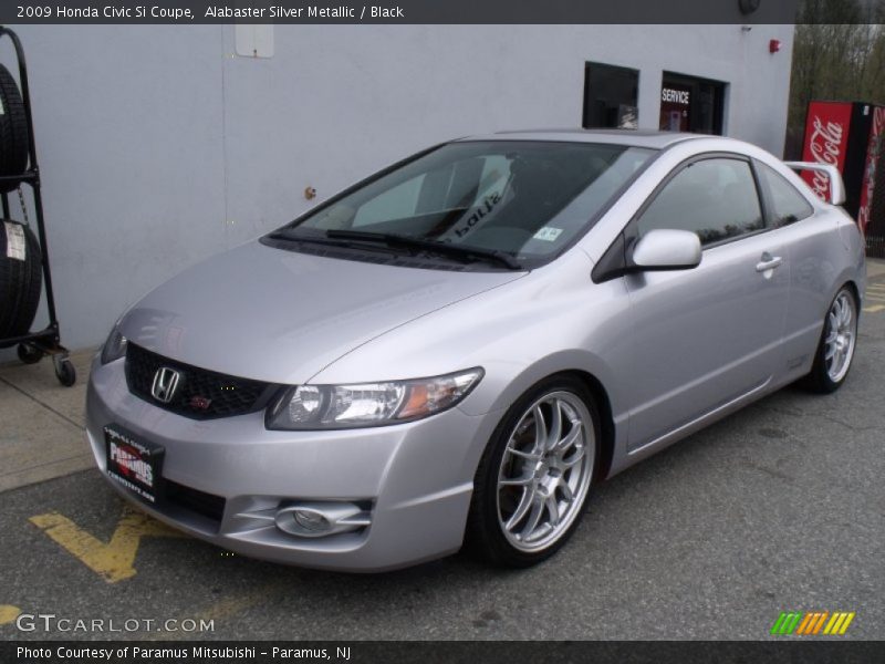 Alabaster Silver Metallic / Black 2009 Honda Civic Si Coupe