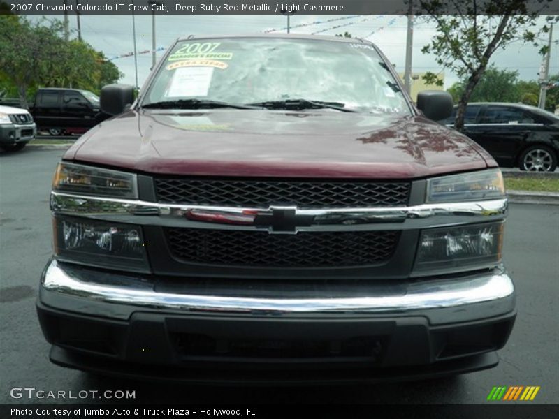 Deep Ruby Red Metallic / Light Cashmere 2007 Chevrolet Colorado LT Crew Cab