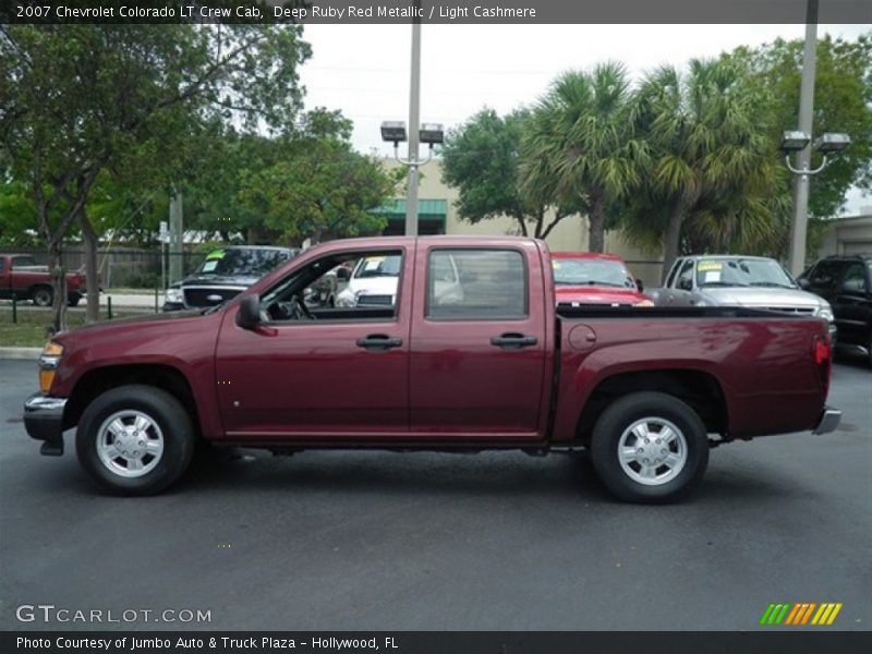 Deep Ruby Red Metallic / Light Cashmere 2007 Chevrolet Colorado LT Crew Cab
