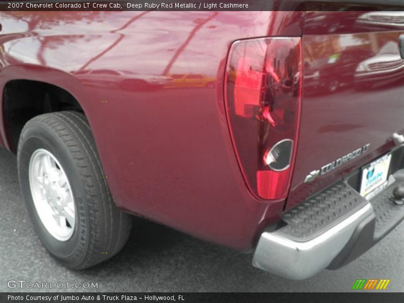 Deep Ruby Red Metallic / Light Cashmere 2007 Chevrolet Colorado LT Crew Cab