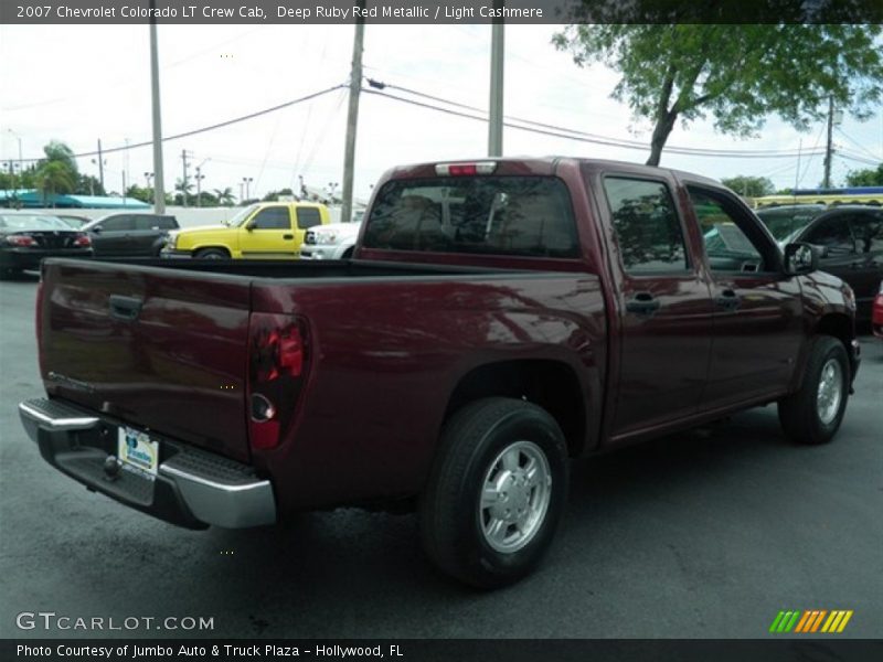 Deep Ruby Red Metallic / Light Cashmere 2007 Chevrolet Colorado LT Crew Cab