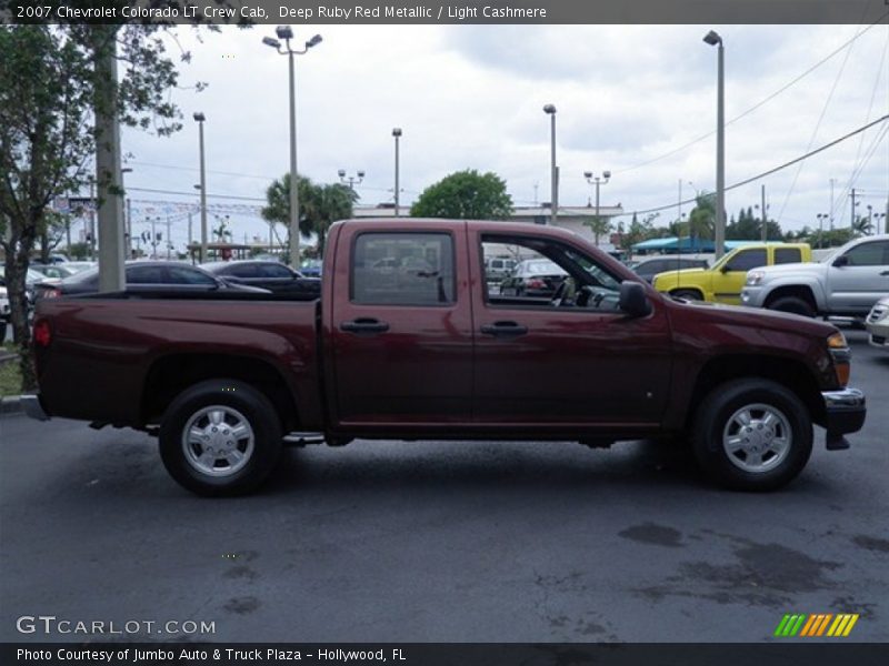 Deep Ruby Red Metallic / Light Cashmere 2007 Chevrolet Colorado LT Crew Cab