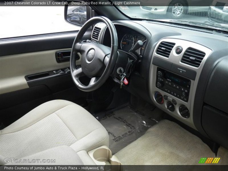 Deep Ruby Red Metallic / Light Cashmere 2007 Chevrolet Colorado LT Crew Cab