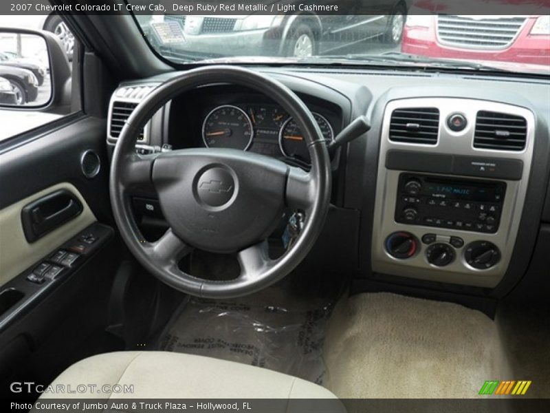 Deep Ruby Red Metallic / Light Cashmere 2007 Chevrolet Colorado LT Crew Cab