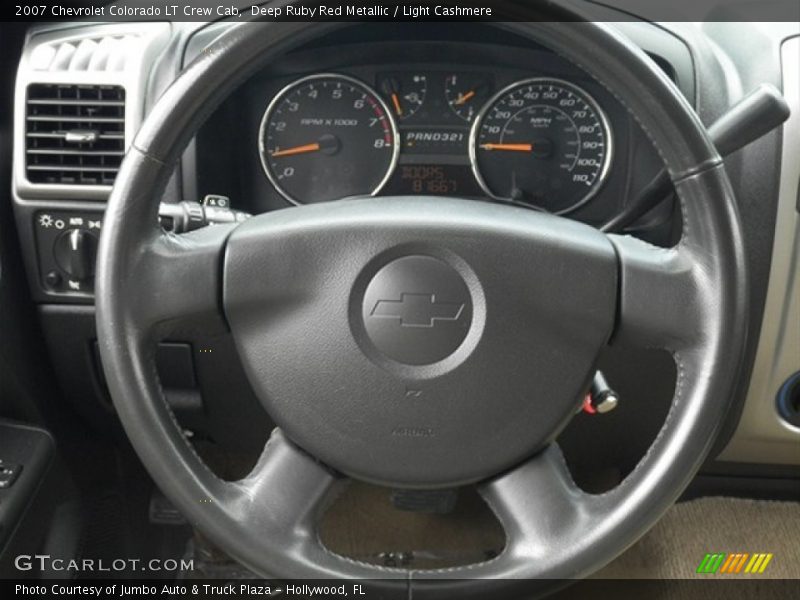 Deep Ruby Red Metallic / Light Cashmere 2007 Chevrolet Colorado LT Crew Cab