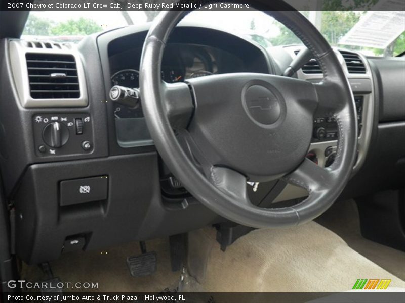 Deep Ruby Red Metallic / Light Cashmere 2007 Chevrolet Colorado LT Crew Cab