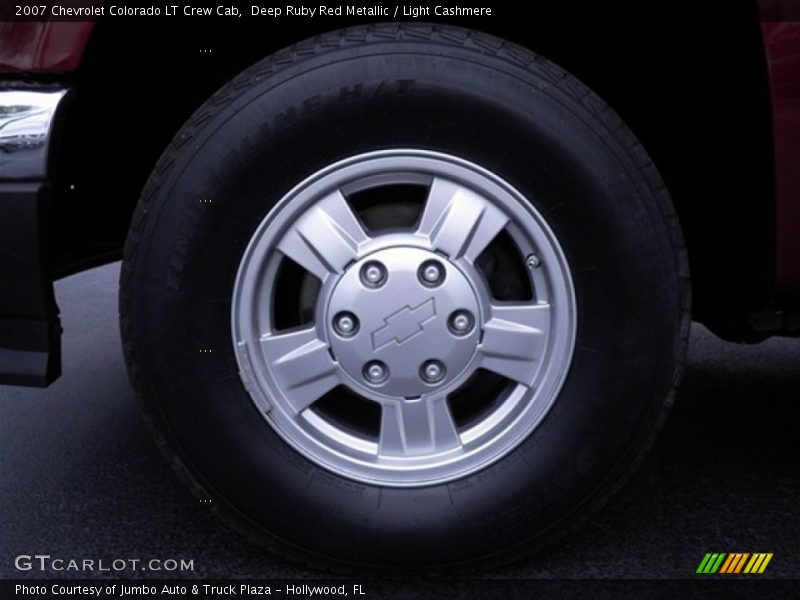 Deep Ruby Red Metallic / Light Cashmere 2007 Chevrolet Colorado LT Crew Cab