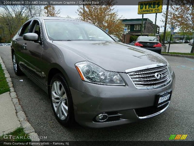 Platinum Graphite / Graphite Black 2009 Infiniti M 35x AWD Sedan