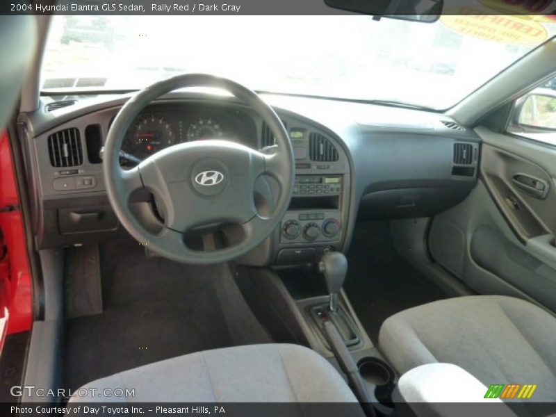 Rally Red / Dark Gray 2004 Hyundai Elantra GLS Sedan