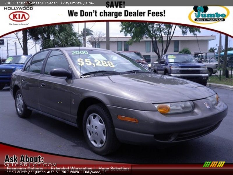 Gray Bronze / Gray 2000 Saturn S Series SL1 Sedan