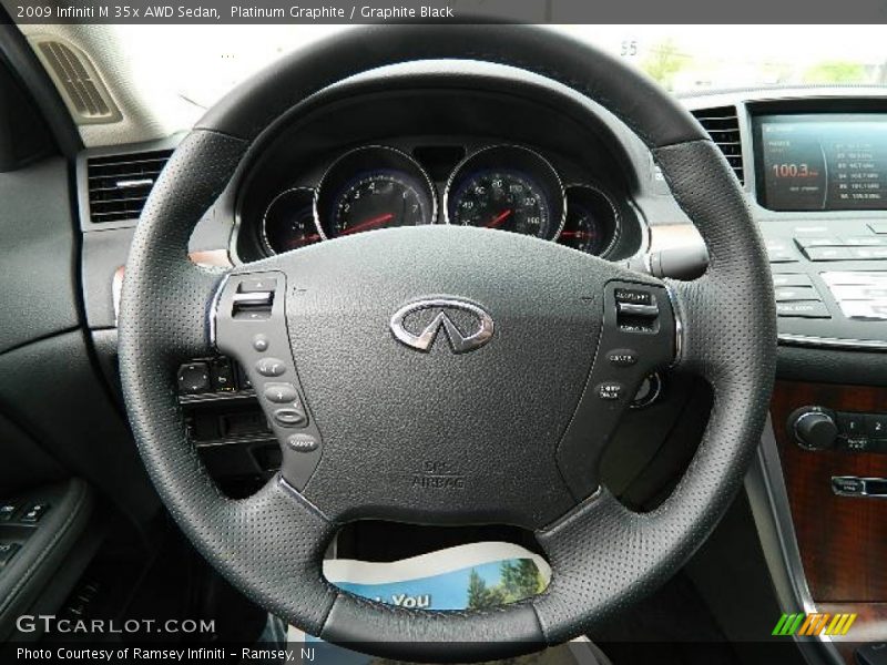 Platinum Graphite / Graphite Black 2009 Infiniti M 35x AWD Sedan