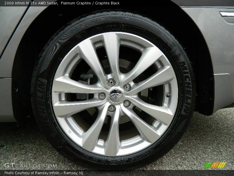 Platinum Graphite / Graphite Black 2009 Infiniti M 35x AWD Sedan