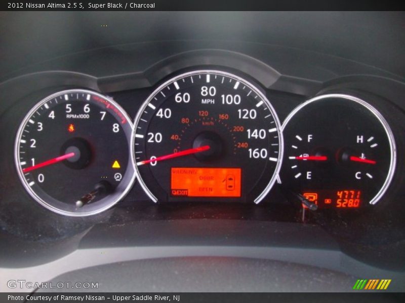 Super Black / Charcoal 2012 Nissan Altima 2.5 S