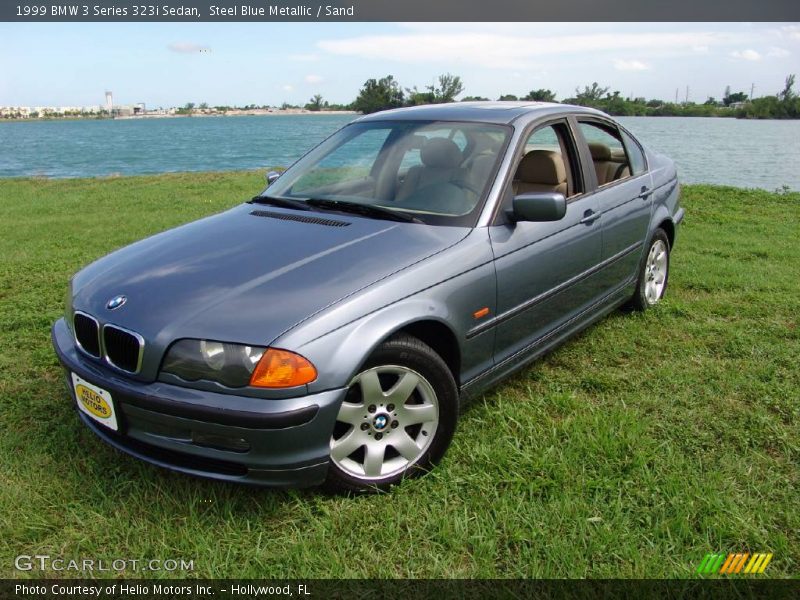Steel Blue Metallic / Sand 1999 BMW 3 Series 323i Sedan