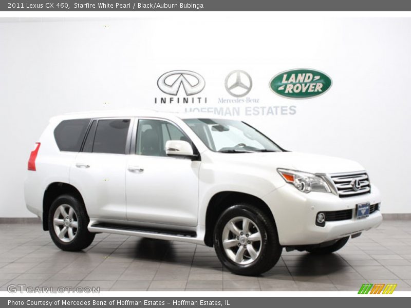 Starfire White Pearl / Black/Auburn Bubinga 2011 Lexus GX 460