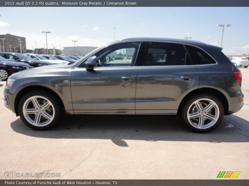 Monsoon Gray Metallic / Cinnamon Brown 2012 Audi Q5 3.2 FSI quattro