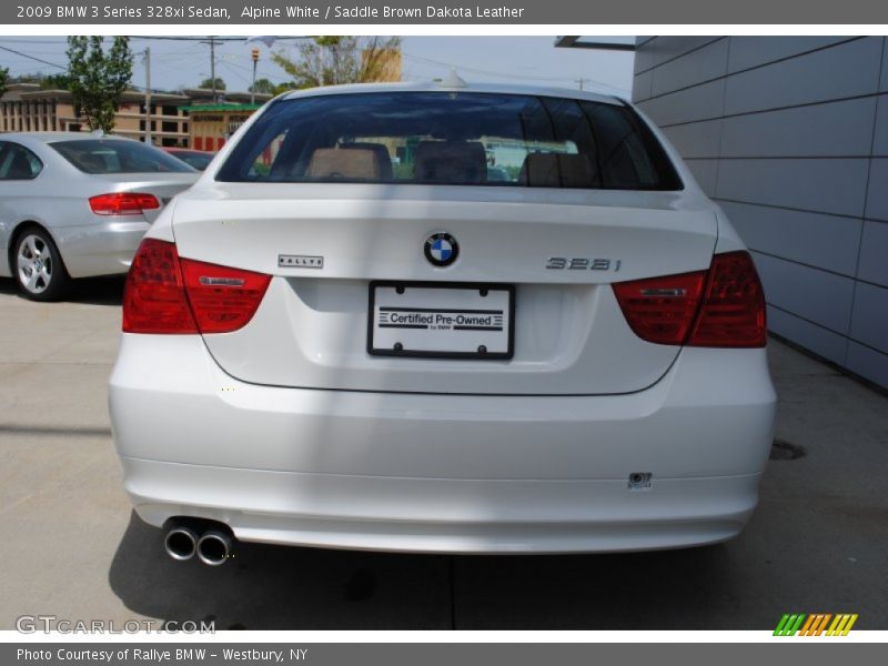 Alpine White / Saddle Brown Dakota Leather 2009 BMW 3 Series 328xi Sedan