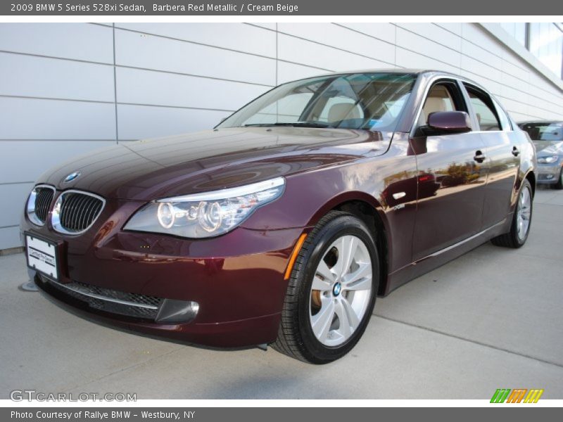 Barbera Red Metallic / Cream Beige 2009 BMW 5 Series 528xi Sedan