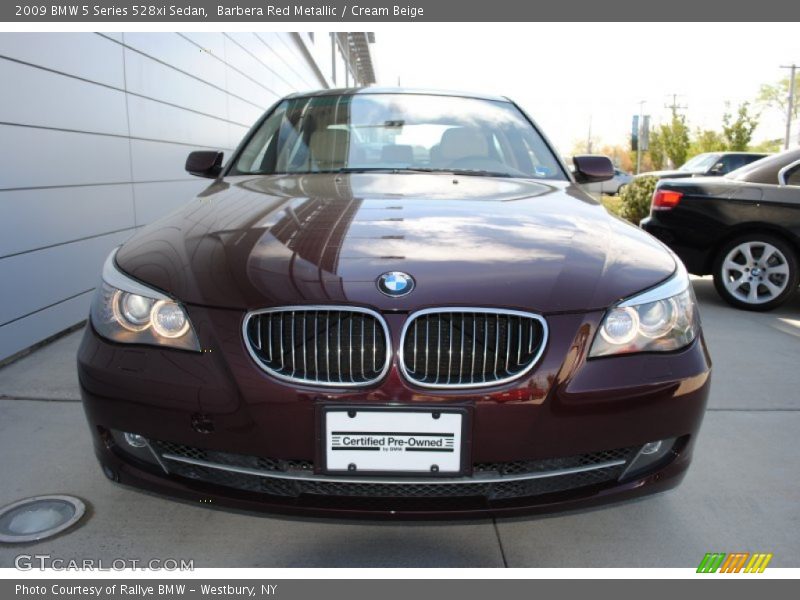 Barbera Red Metallic / Cream Beige 2009 BMW 5 Series 528xi Sedan