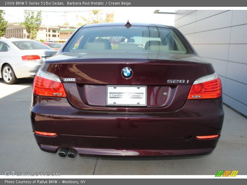 Barbera Red Metallic / Cream Beige 2009 BMW 5 Series 528xi Sedan
