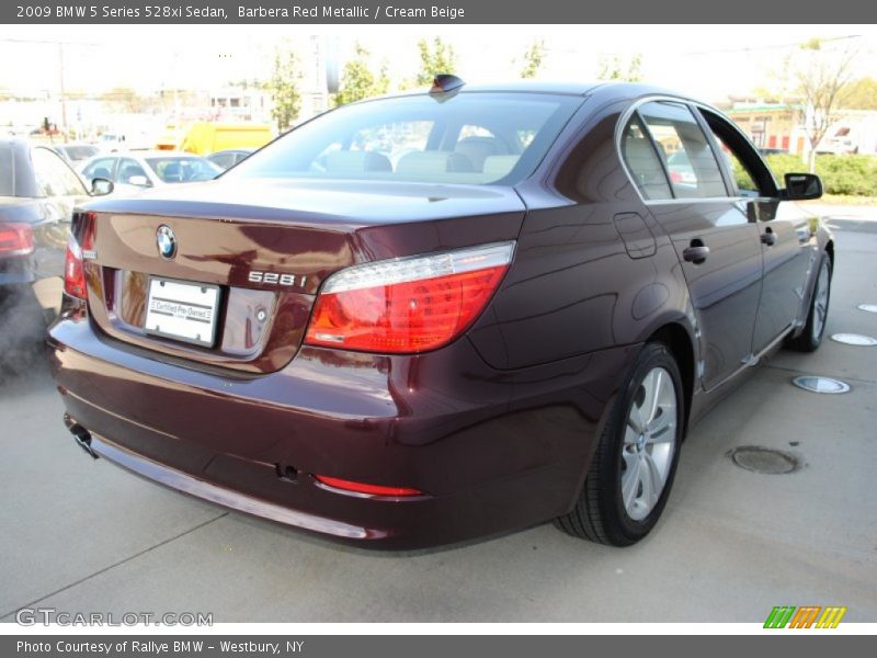 Barbera Red Metallic / Cream Beige 2009 BMW 5 Series 528xi Sedan
