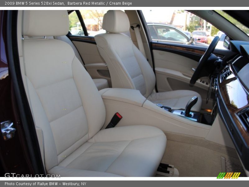 Barbera Red Metallic / Cream Beige 2009 BMW 5 Series 528xi Sedan