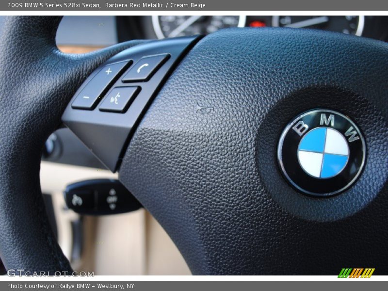 Barbera Red Metallic / Cream Beige 2009 BMW 5 Series 528xi Sedan