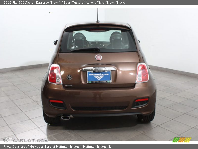 Espresso (Brown) / Sport Tessuto Marrone/Nero (Brown/Black) 2012 Fiat 500 Sport