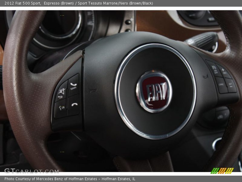 Espresso (Brown) / Sport Tessuto Marrone/Nero (Brown/Black) 2012 Fiat 500 Sport