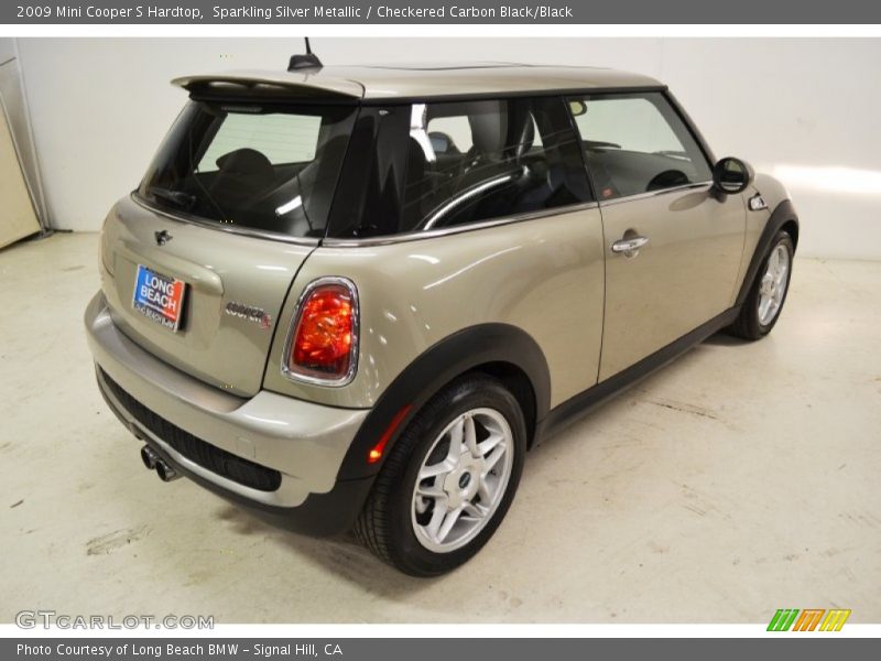Sparkling Silver Metallic / Checkered Carbon Black/Black 2009 Mini Cooper S Hardtop