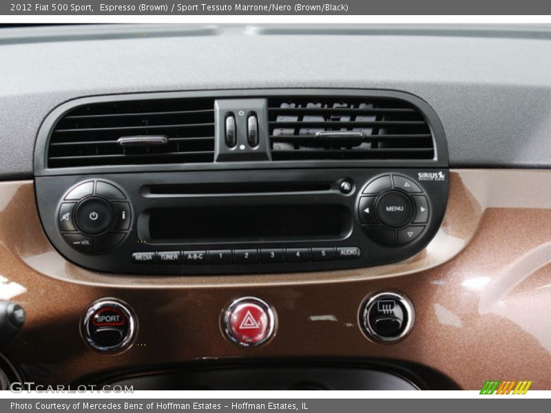 Espresso (Brown) / Sport Tessuto Marrone/Nero (Brown/Black) 2012 Fiat 500 Sport