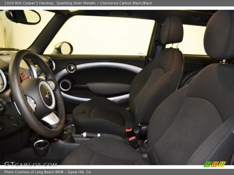 Sparkling Silver Metallic / Checkered Carbon Black/Black 2009 Mini Cooper S Hardtop