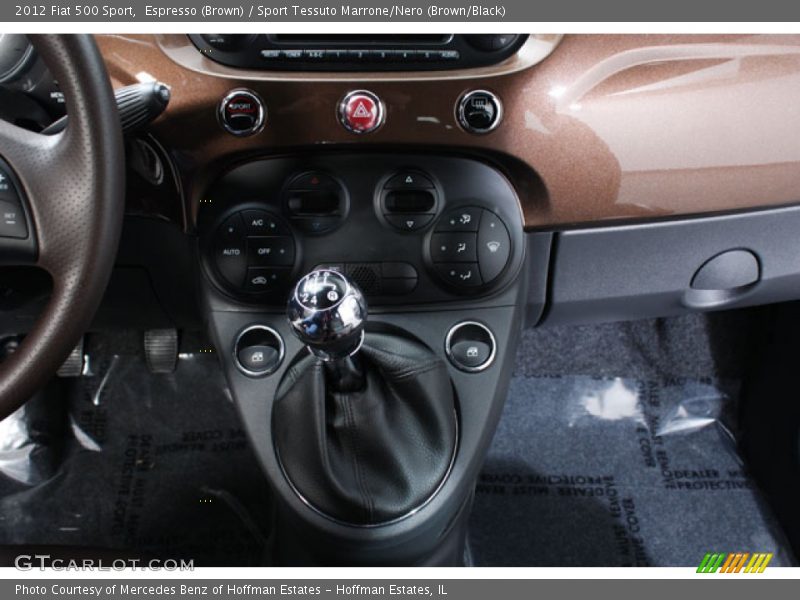 Espresso (Brown) / Sport Tessuto Marrone/Nero (Brown/Black) 2012 Fiat 500 Sport