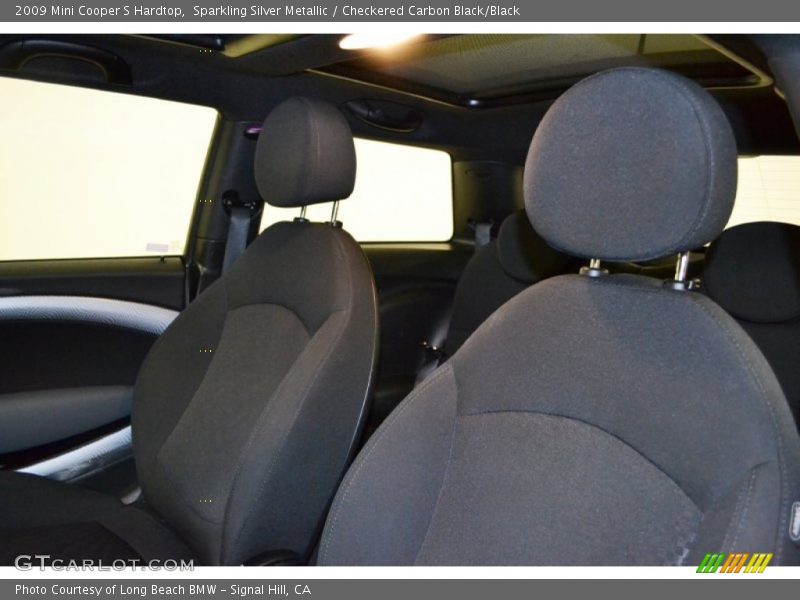 Sparkling Silver Metallic / Checkered Carbon Black/Black 2009 Mini Cooper S Hardtop