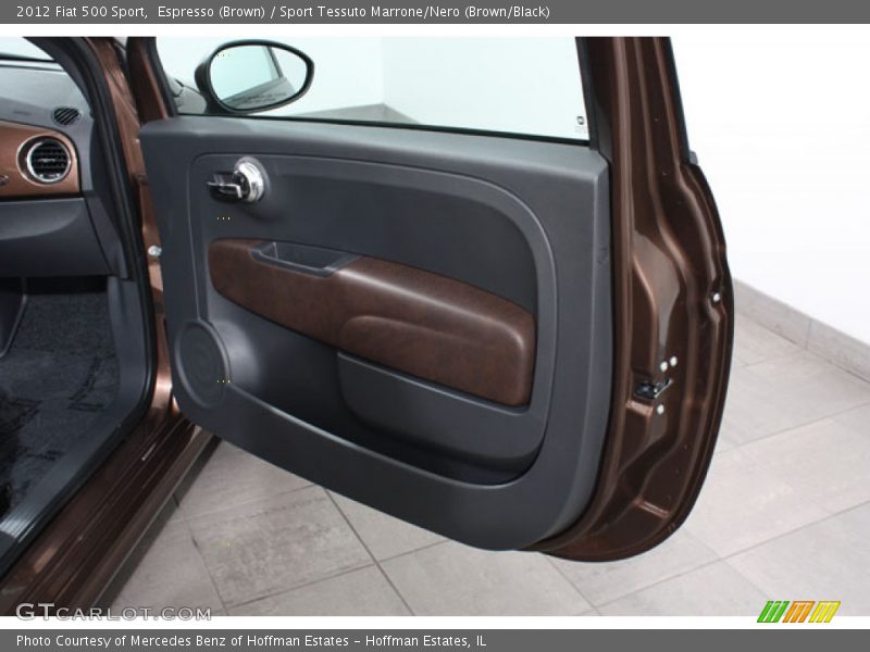 Espresso (Brown) / Sport Tessuto Marrone/Nero (Brown/Black) 2012 Fiat 500 Sport