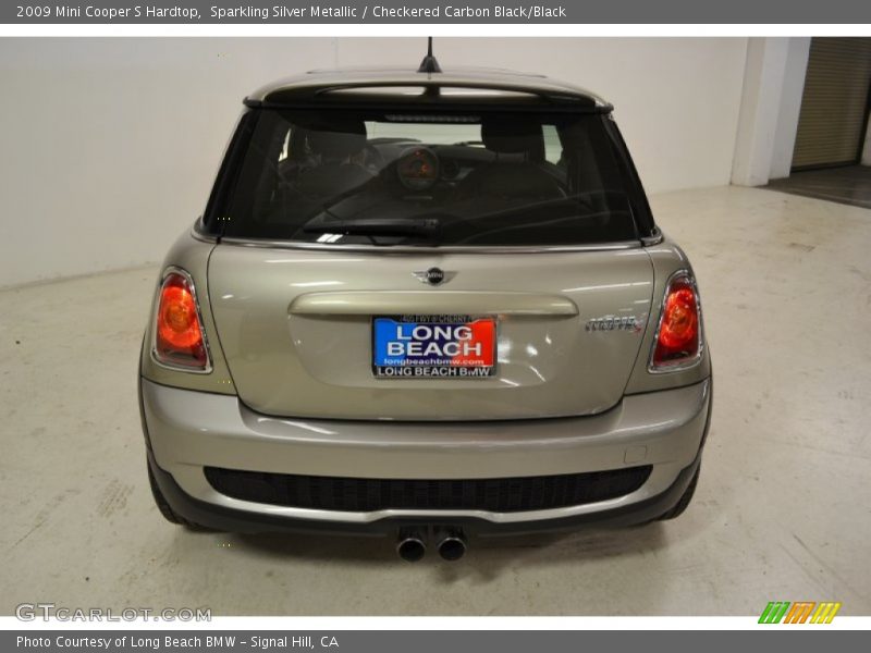 Sparkling Silver Metallic / Checkered Carbon Black/Black 2009 Mini Cooper S Hardtop