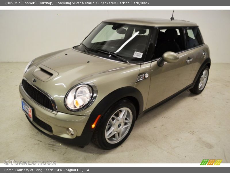 Sparkling Silver Metallic / Checkered Carbon Black/Black 2009 Mini Cooper S Hardtop