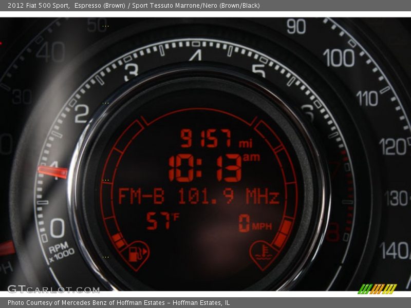 Espresso (Brown) / Sport Tessuto Marrone/Nero (Brown/Black) 2012 Fiat 500 Sport