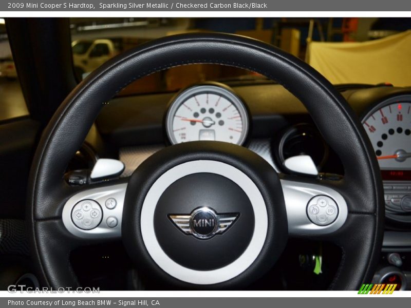 Sparkling Silver Metallic / Checkered Carbon Black/Black 2009 Mini Cooper S Hardtop