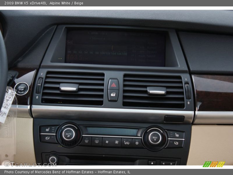 Alpine White / Beige 2009 BMW X5 xDrive48i