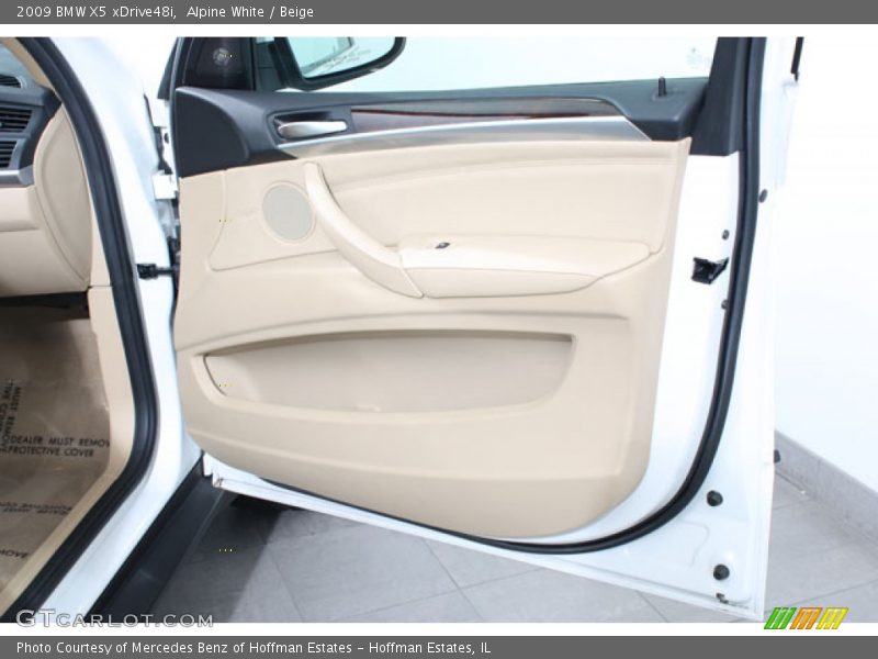 Alpine White / Beige 2009 BMW X5 xDrive48i