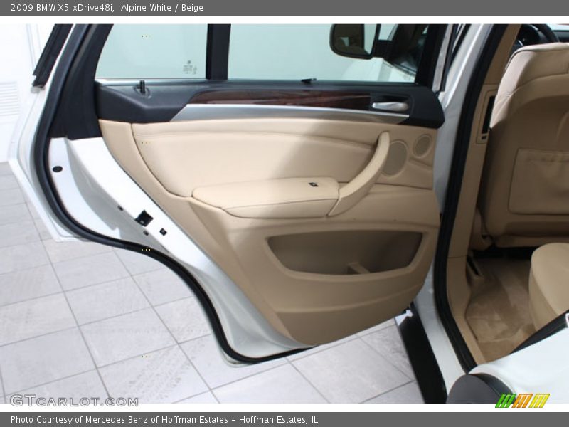 Alpine White / Beige 2009 BMW X5 xDrive48i