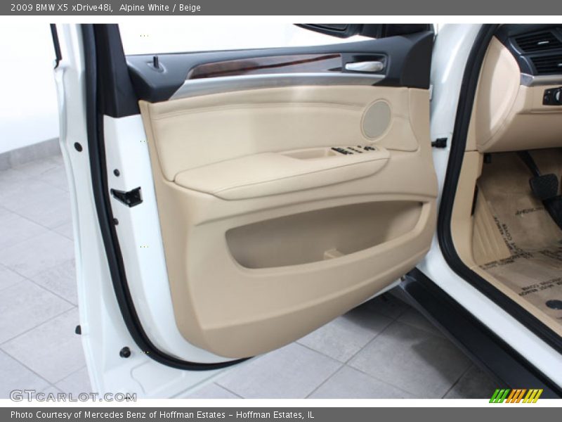 Alpine White / Beige 2009 BMW X5 xDrive48i