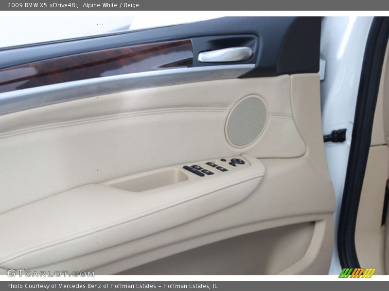Alpine White / Beige 2009 BMW X5 xDrive48i