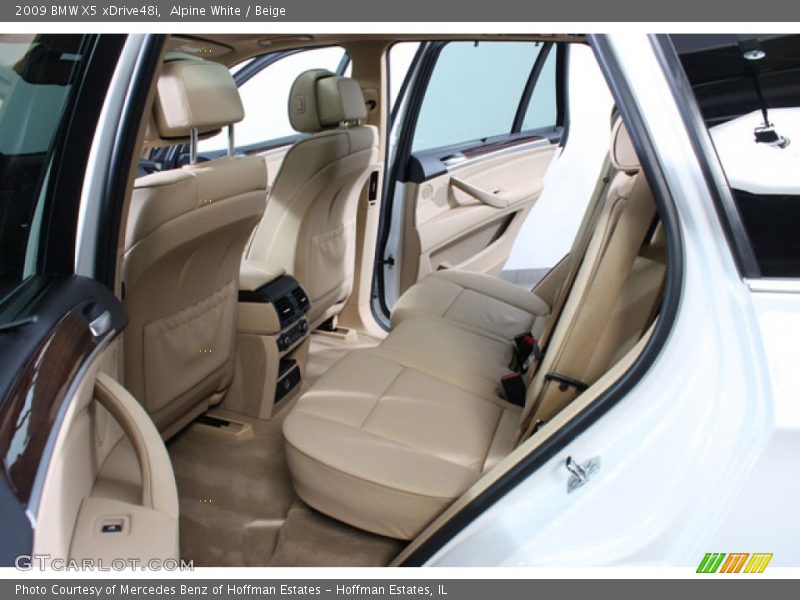 Alpine White / Beige 2009 BMW X5 xDrive48i