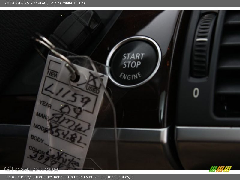 Alpine White / Beige 2009 BMW X5 xDrive48i